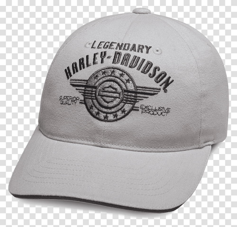 Harley Davidson Logo Black And White, Clothing, Apparel, Baseball Cap, Hat Transparent Png
