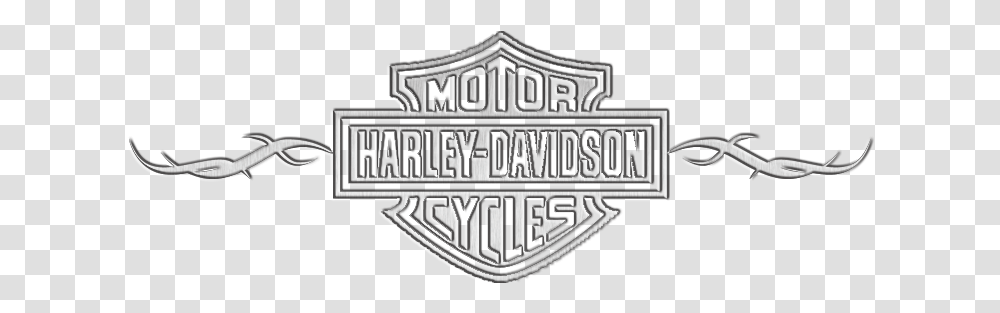 Harley Davidson Logo Emblem, Symbol, Trademark, Text, Alphabet Transparent Png