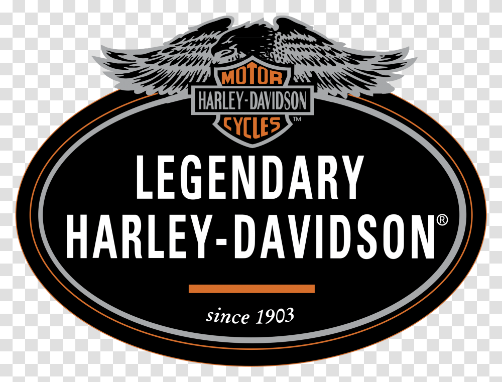 Harley Davidson Logo Harley Davidson, Label, Text, Symbol, Poster Transparent Png
