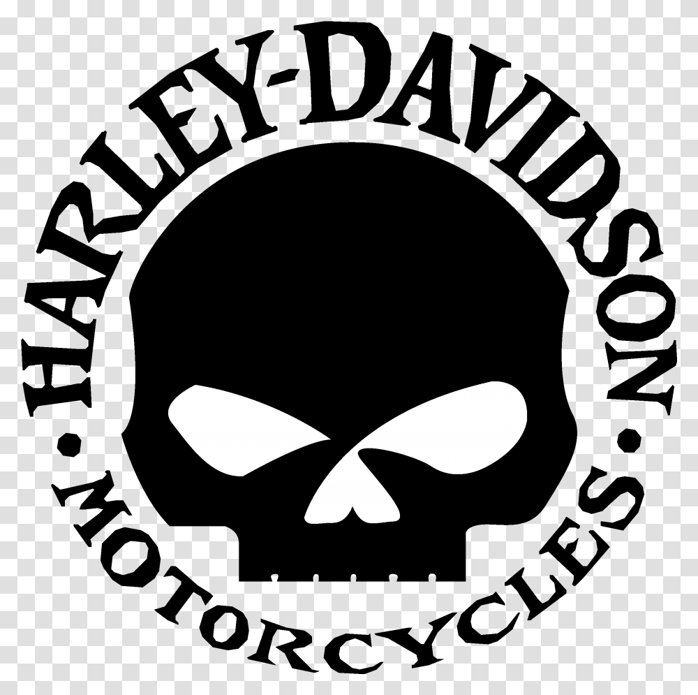 Harley Davidson Logo Skull Image Harley Davidson Skull Logo, Stencil Transparent Png