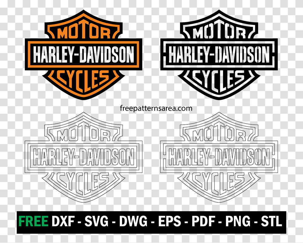 Harley Davidson Logo Stencil Vector Logo Harley Davidson Vector, Symbol, Trademark, Text, Number Transparent Png