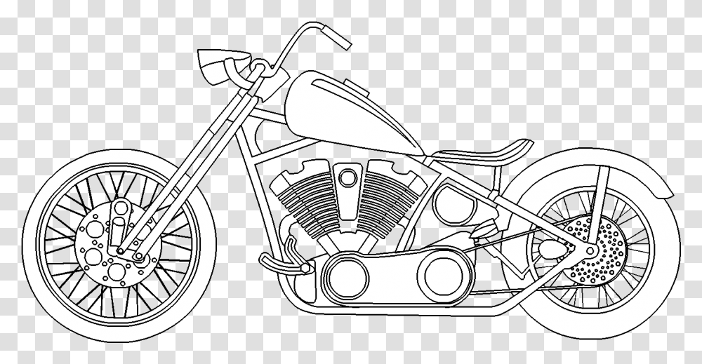 Harley Davidson Motor Bike Drawings Download, Lawn Mower, Tool, Vehicle, Transportation Transparent Png