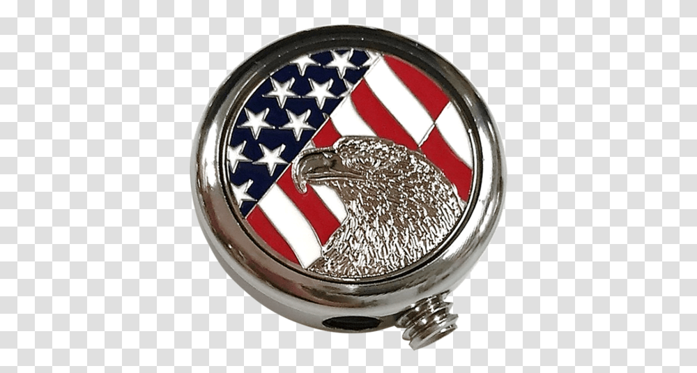 Harley Davidson Motorcycle American Flag Eagle Car Metal Motorcycle Flag Pole Toppers, Symbol, Emblem, Ring, Jewelry Transparent Png