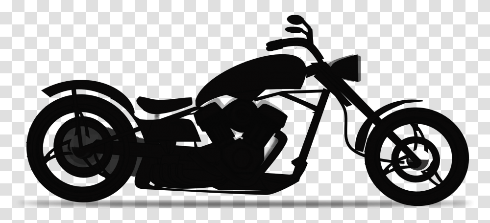 Harley Davidson Motorcycle Black And White Clip Art Background Motorcycle Clipart, Vehicle, Transportation, Wheel, Machine Transparent Png