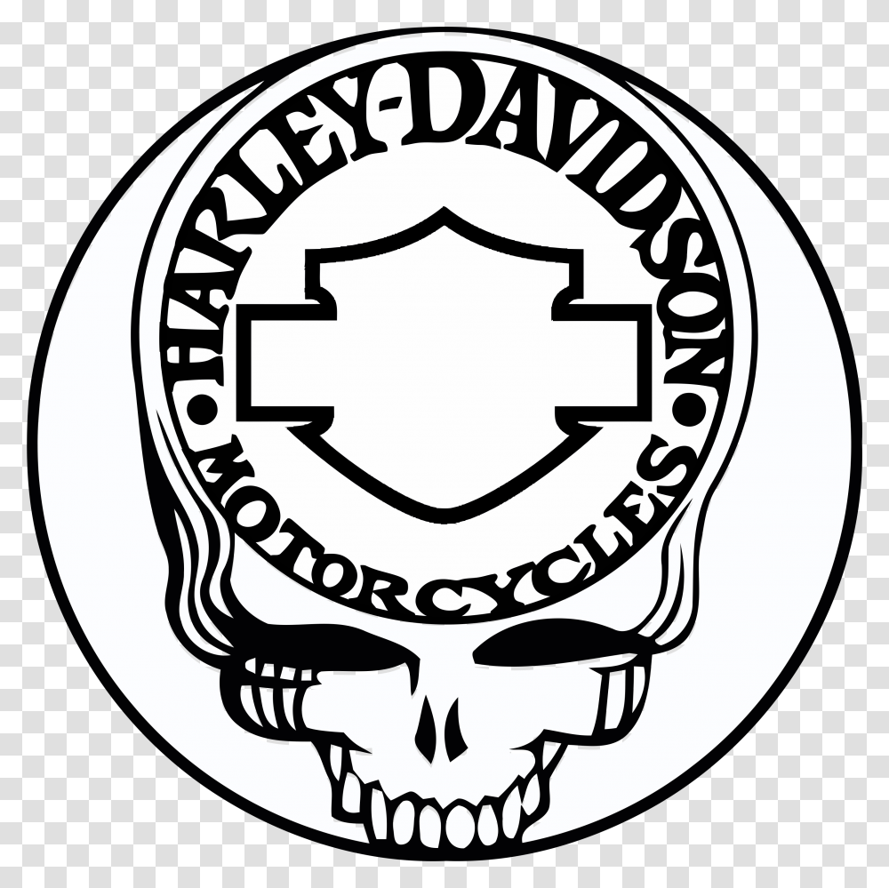 Harley Davidson Paint Stencils Harley Davidson Willie G Skull, Label, Sticker Transparent Png