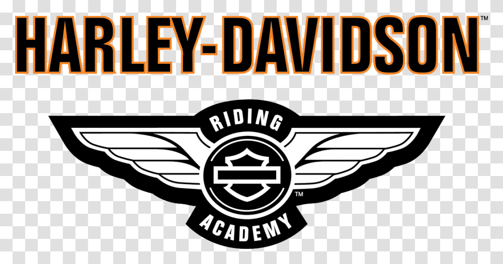 Harley Davidson Riding Academy Logo, Trademark, Emblem Transparent Png