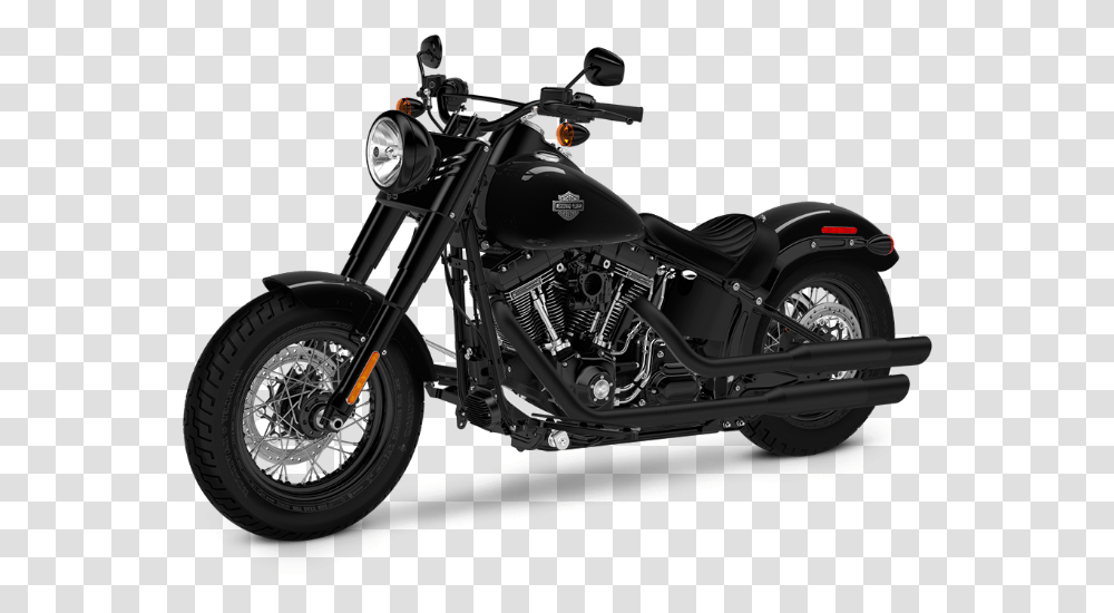 Harley Davidson Softail Slim S 2016 Black, Motorcycle, Vehicle, Transportation, Machine Transparent Png