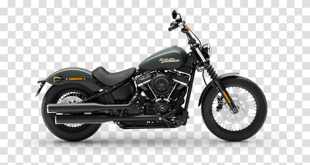 Harley Davidson Street Bob 2019, Motorcycle, Vehicle, Transportation, Wheel Transparent Png