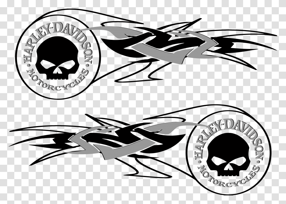 Harley Decals Airbrush Gas Tank Stencils, Transportation Transparent Png