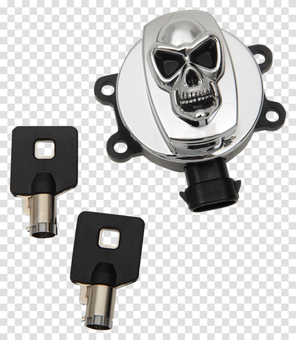 Harley Ignition Switch Cover Skull, Camera, Electronics, Security, Adapter Transparent Png