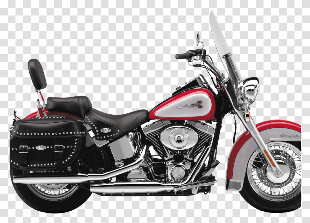 Harley Motorcycle Harley Davidson Heritage Softail, Vehicle, Transportation, Machine, Wheel Transparent Png