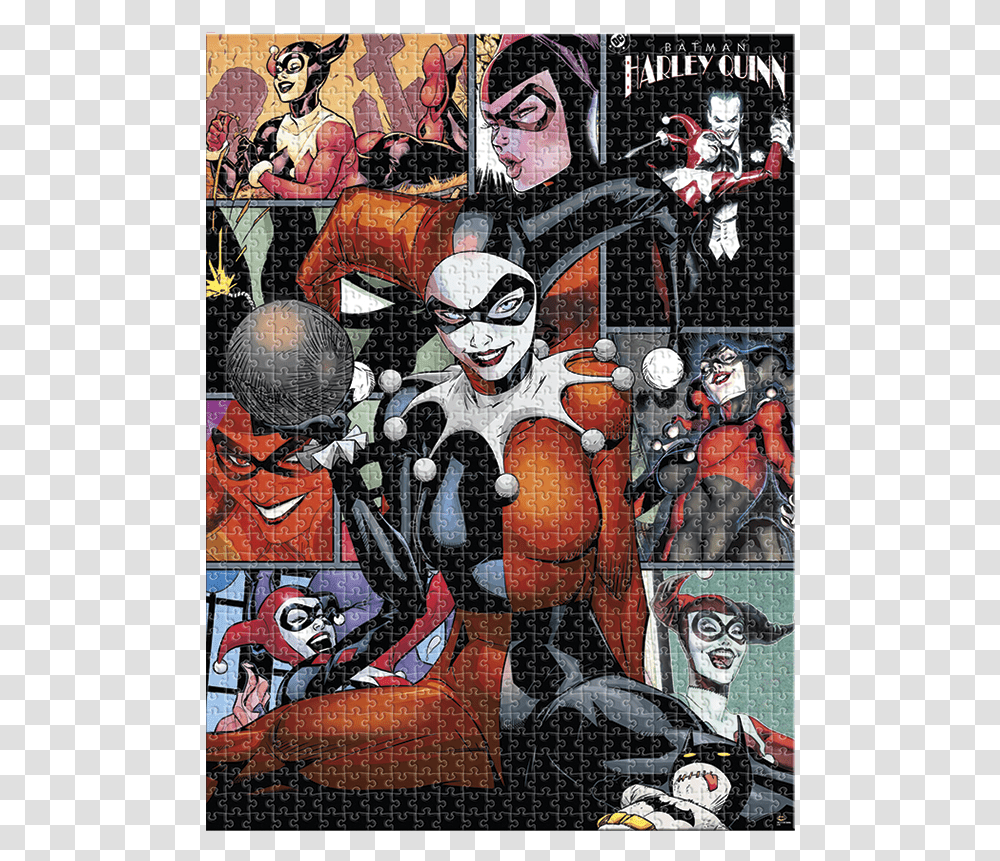 Harley Quinn 1000 Puzzle, Poster, Advertisement, Person, Helmet Transparent Png