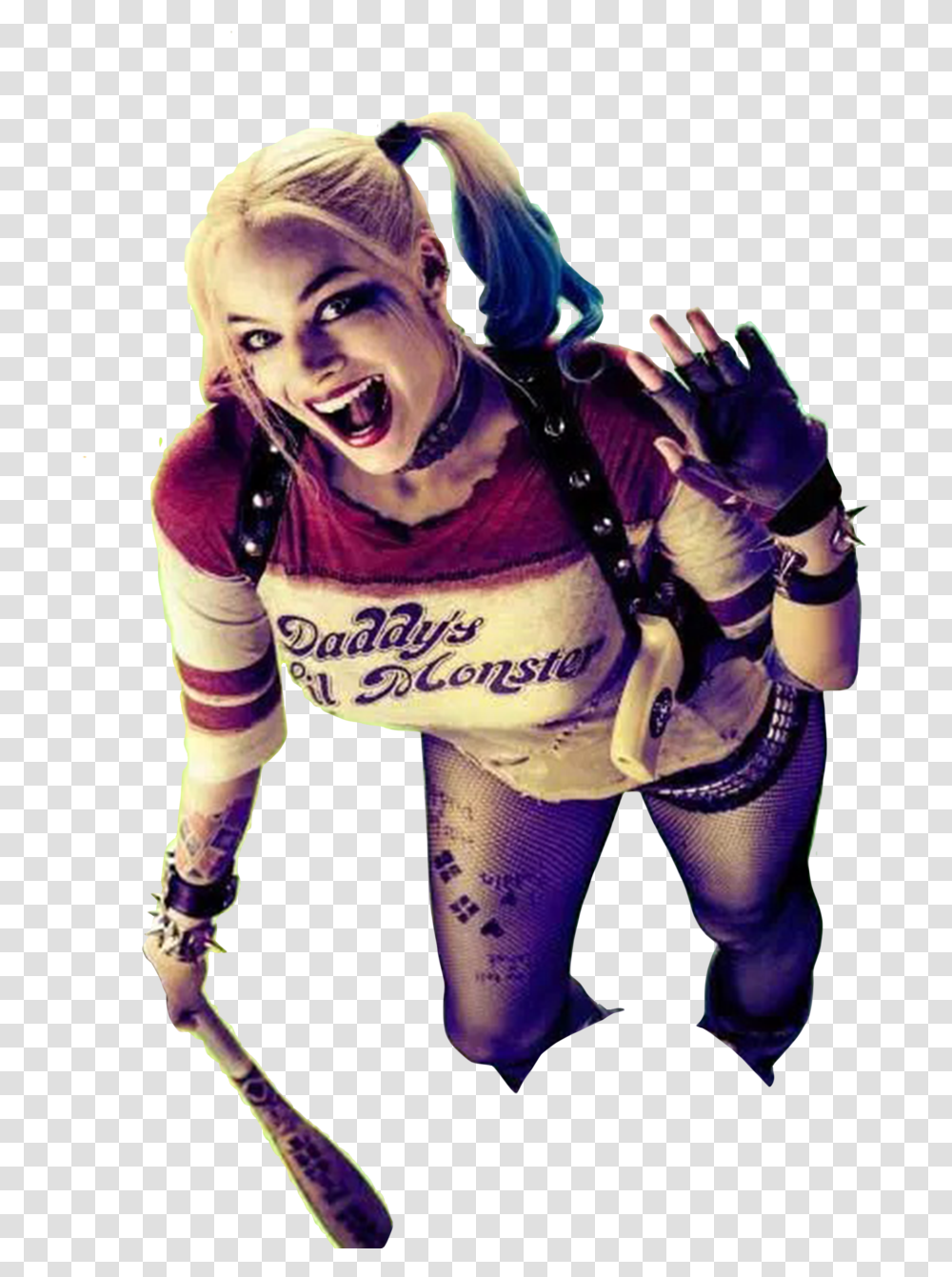 Harley Quinn Aerial Shot Image Suicide Squad Harley Quinn, Face, Person, Female Transparent Png