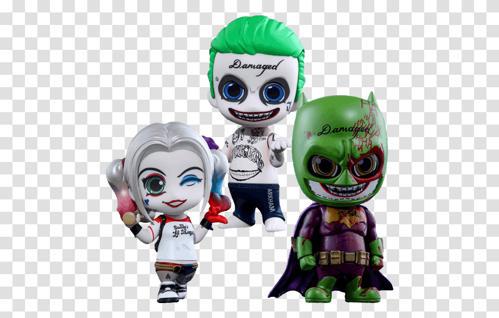 Harley Quinn Amp Joker Cosbaby Hot Toys Collectible Set Joker, Robot, Person, Human, People Transparent Png