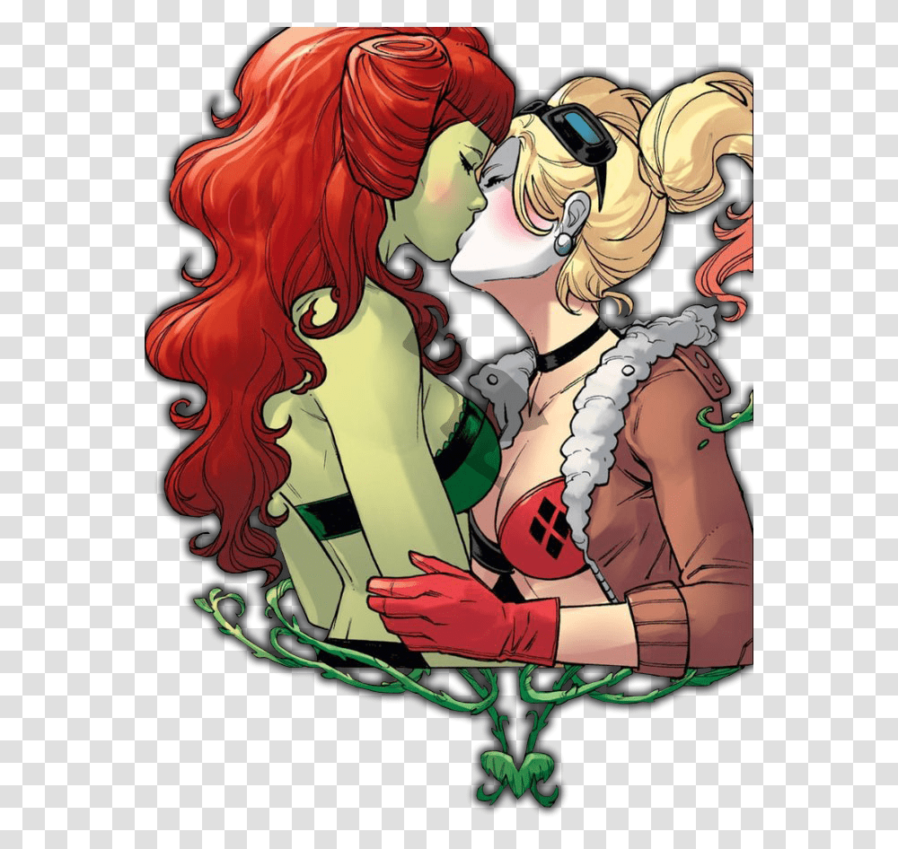 Harley Quinn And Poison Ivy, Person, Modern Art Transparent Png