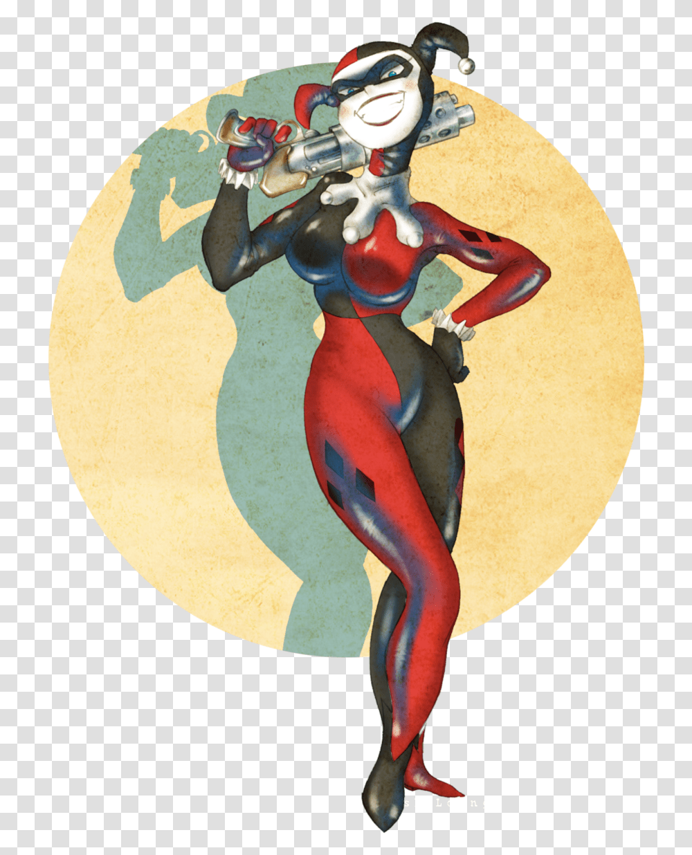 Harley Quinn, Modern Art, Painting, Leisure Activities Transparent Png