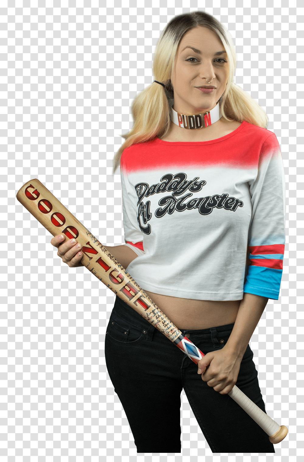 Harley Quinn Baseball T Shirt, Person, Human, People, Team Sport Transparent Png