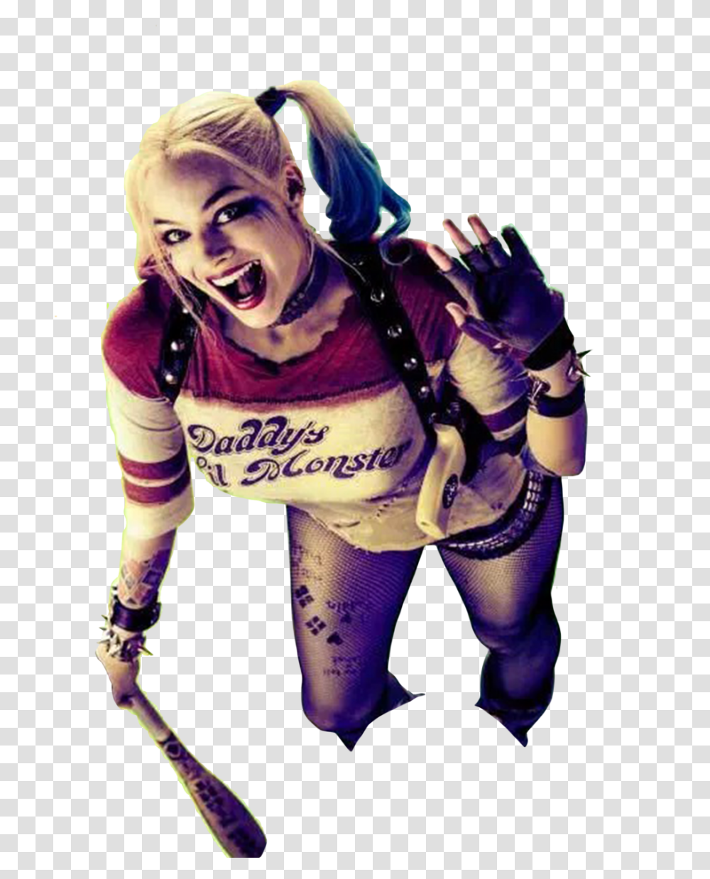 Harley Quinn, Character, Costume, Person, Face Transparent Png