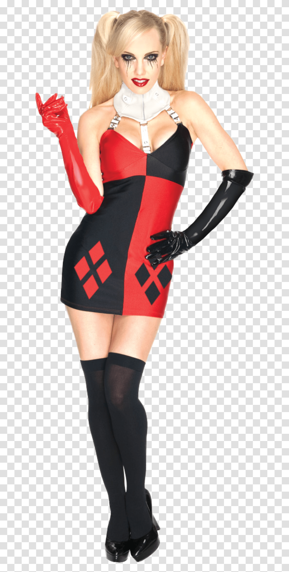 Harley Quinn Costume Harley Quinn Costume Women, Person, Latex Clothing, Female Transparent Png