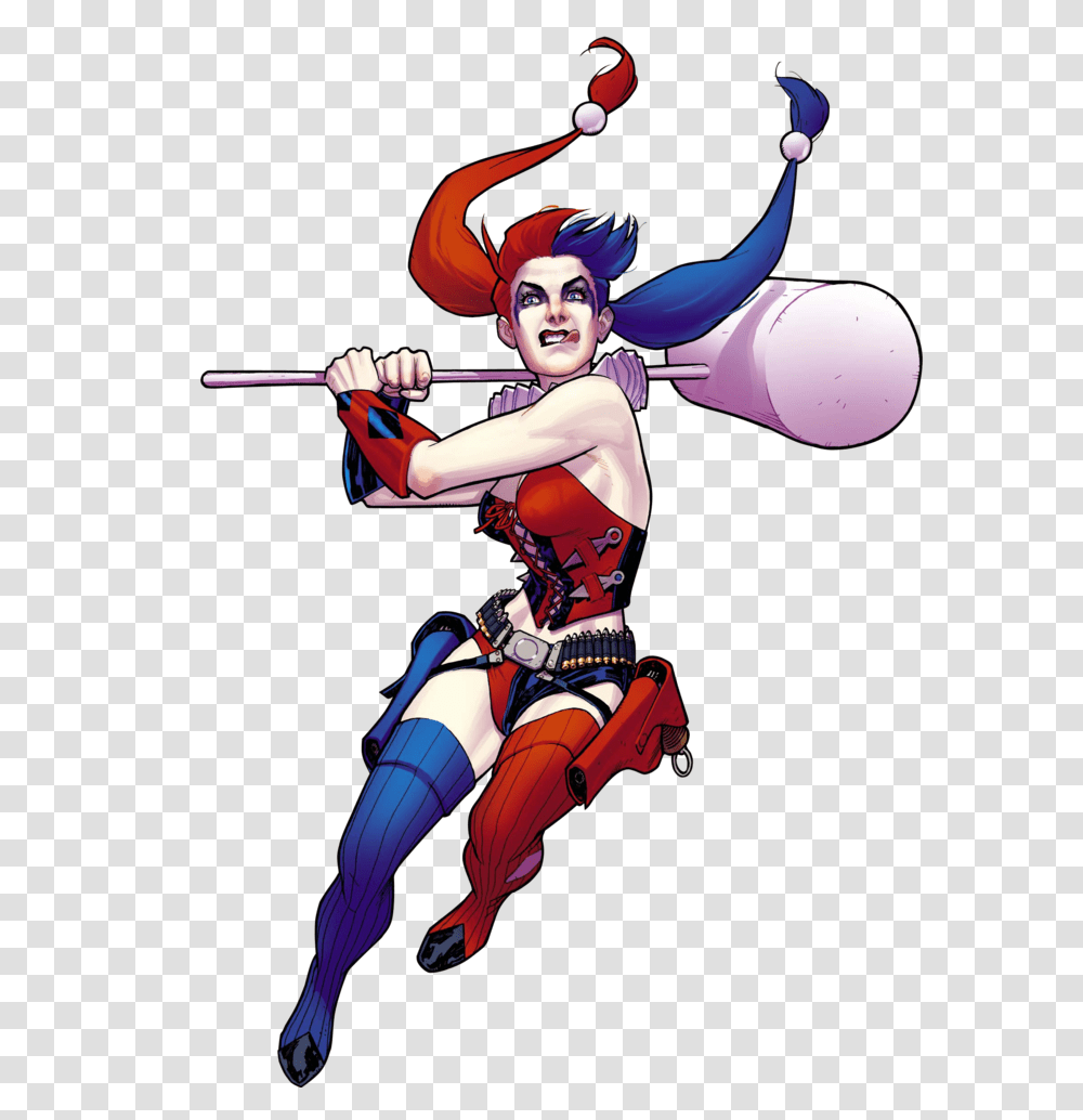 Harley Quinn, Costume, Person, Human, Weapon Transparent Png