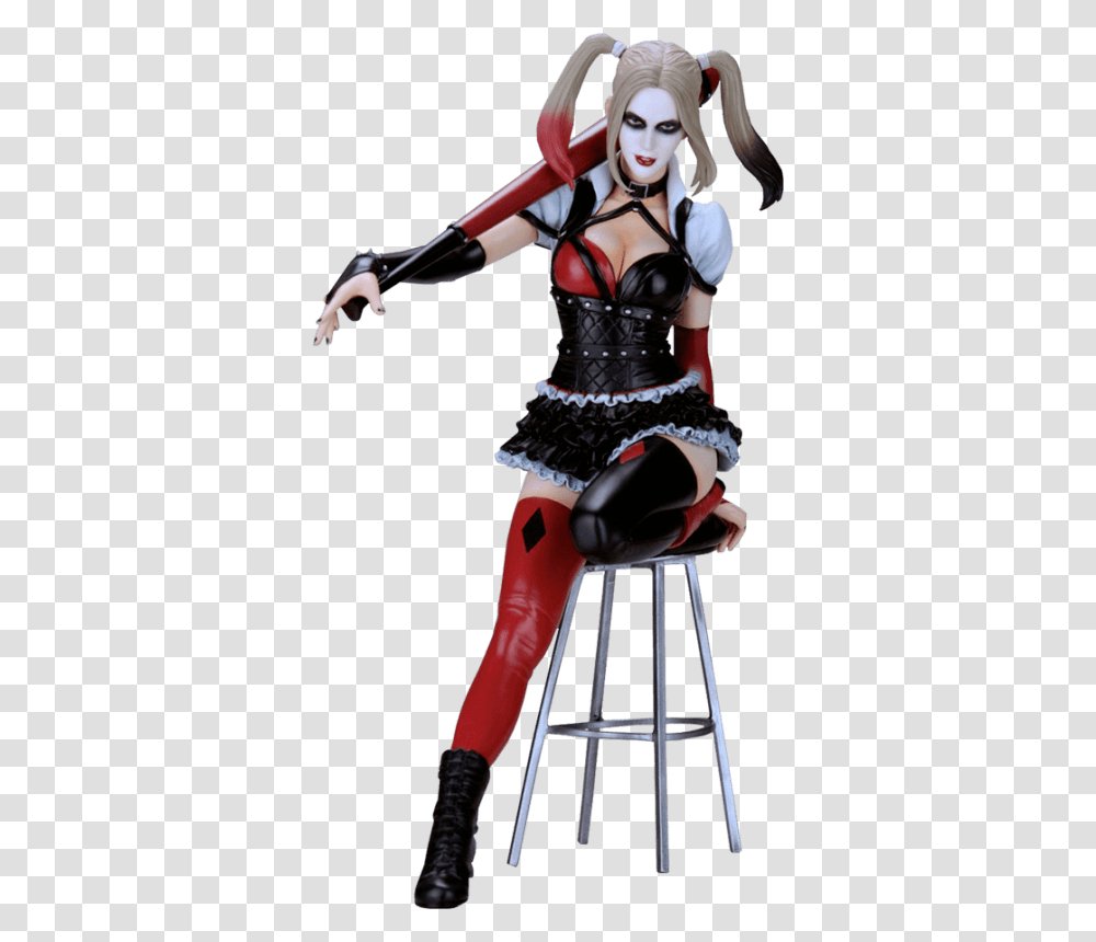 Harley Quinn Dc Comics Fantasy Figure Gallery Issue Number One, Furniture, Costume, Person Transparent Png