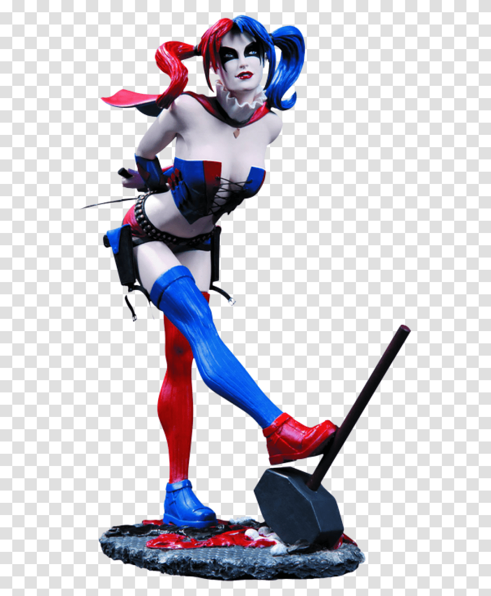 Harley Quinn Dc Cover Girls Statue Harley Quinn Covergirls Statue, Person, People, Costume Transparent Png