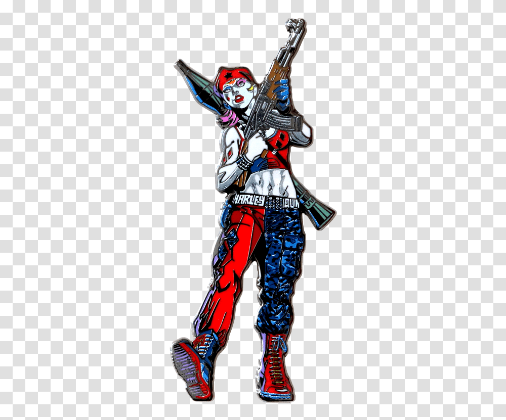 Harley Quinn Figpin, Person, Costume, Sleeve Transparent Png