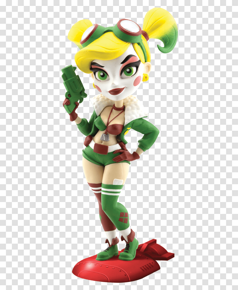 Harley Quinn Green Costume, Elf, Figurine, Toy, Person Transparent Png