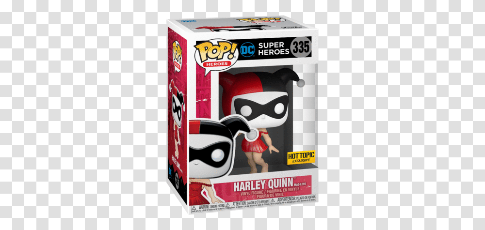 Harley Quinn Harley Quinn Mad Love Pop, Label, Text, Advertisement, Poster Transparent Png