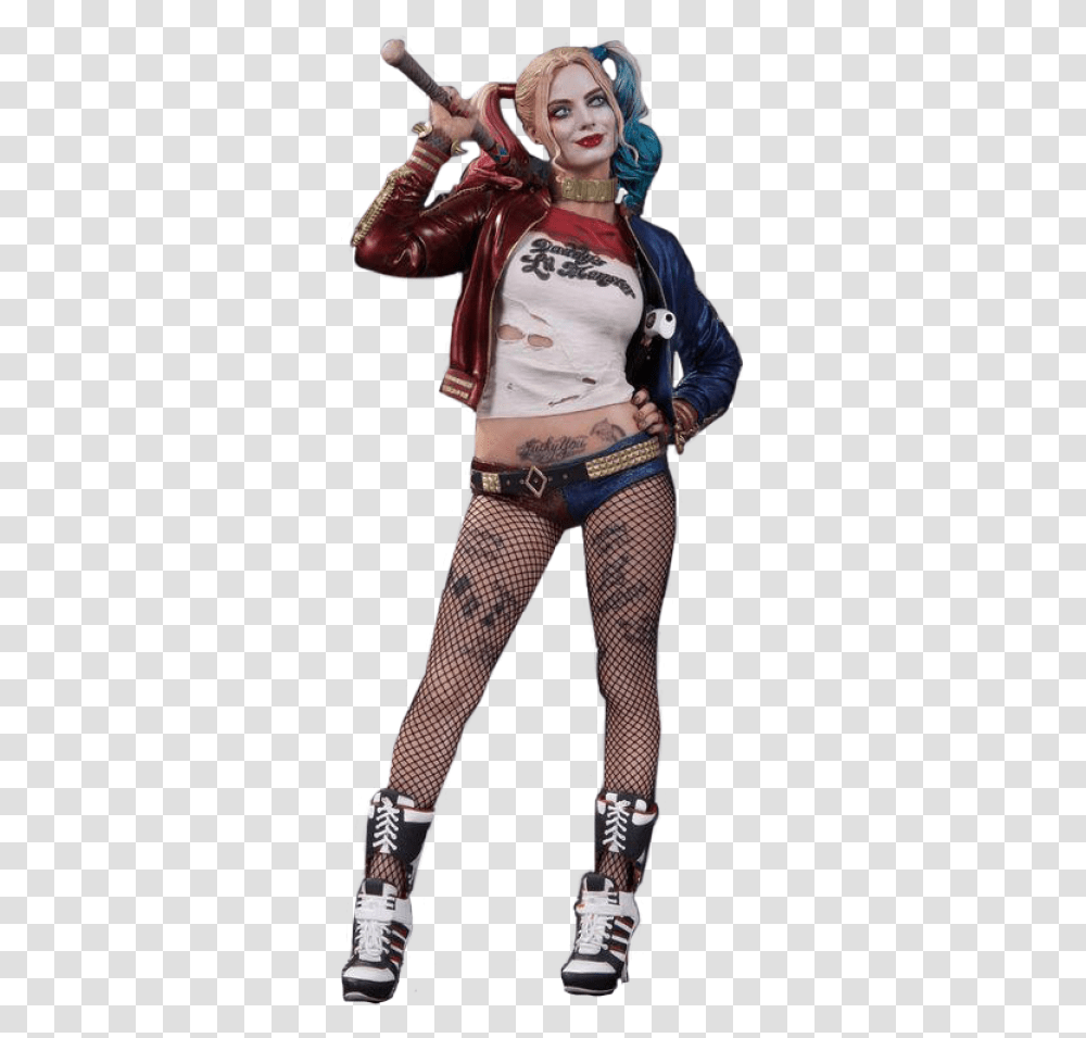 Harley Quinn Harley Quinn Statue Suicide Squad, Costume, Pants, Person Transparent Png