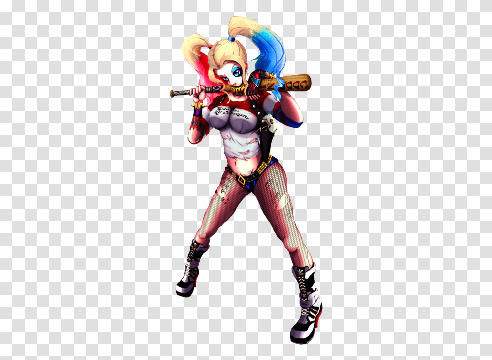 Harley Quinn Hd Quality Play Harley Quinn Drawing Animated, Costume, Person, Human, Leisure Activities Transparent Png