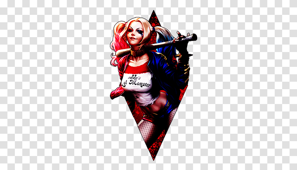 Harley Quinn Image Arts, Costume, Person, Female, Face Transparent Png