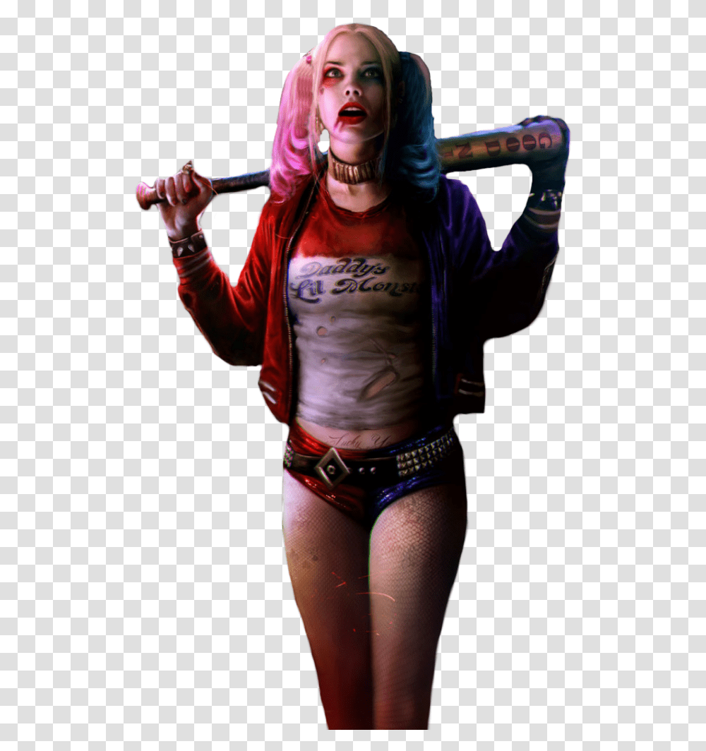 Harley Quinn Image Harley Quinn, Person, Costume, Sleeve Transparent Png