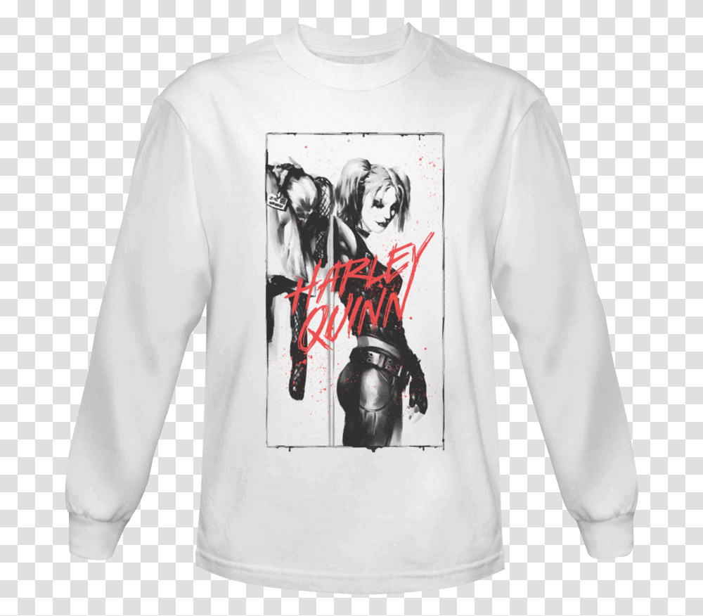 Harley Quinn Inked Long Sleeved T Shirt Printed Kenyan T Shirts, Apparel, Sweatshirt, Sweater Transparent Png
