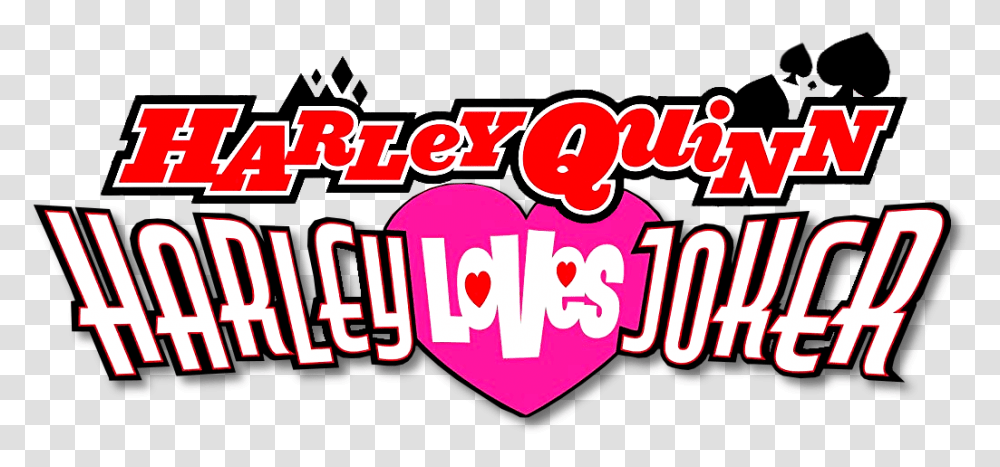 Harley Quinn Loves Joker Logo Harley Quinn Logo, Label, Text, Alphabet, Sticker Transparent Png