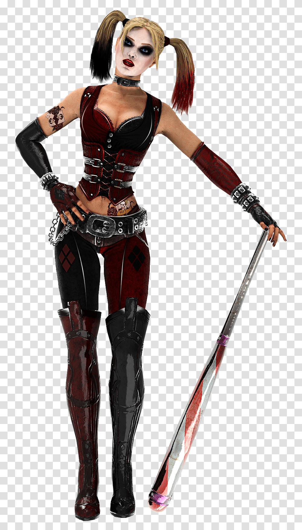 Harley Quinn Outfits Comics, Costume, Person, Human, Weapon Transparent Png