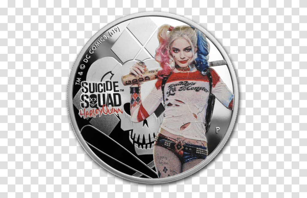 Harley Quinn, Person, Human, Coin, Money Transparent Png