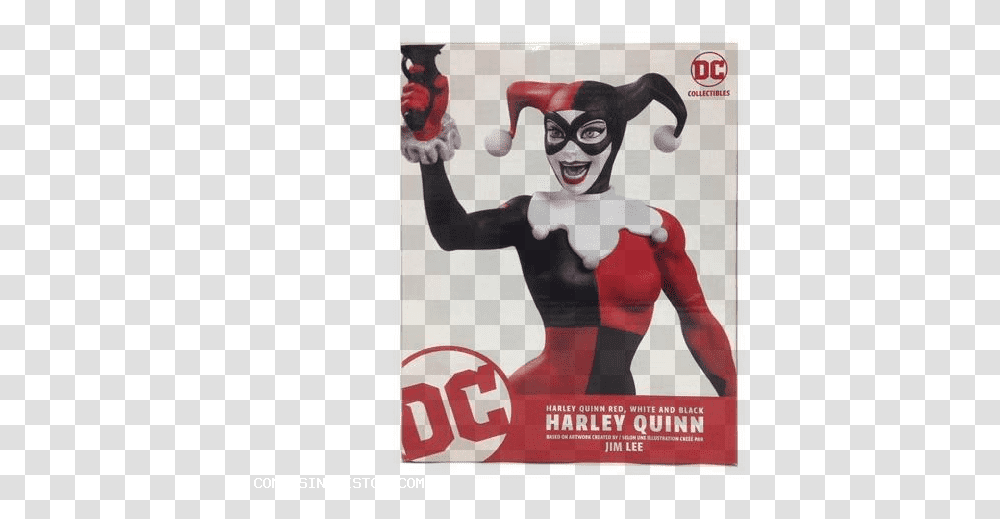 Harley Quinn Statue Jim Lee, Person, Poster, Advertisement, Flyer Transparent Png