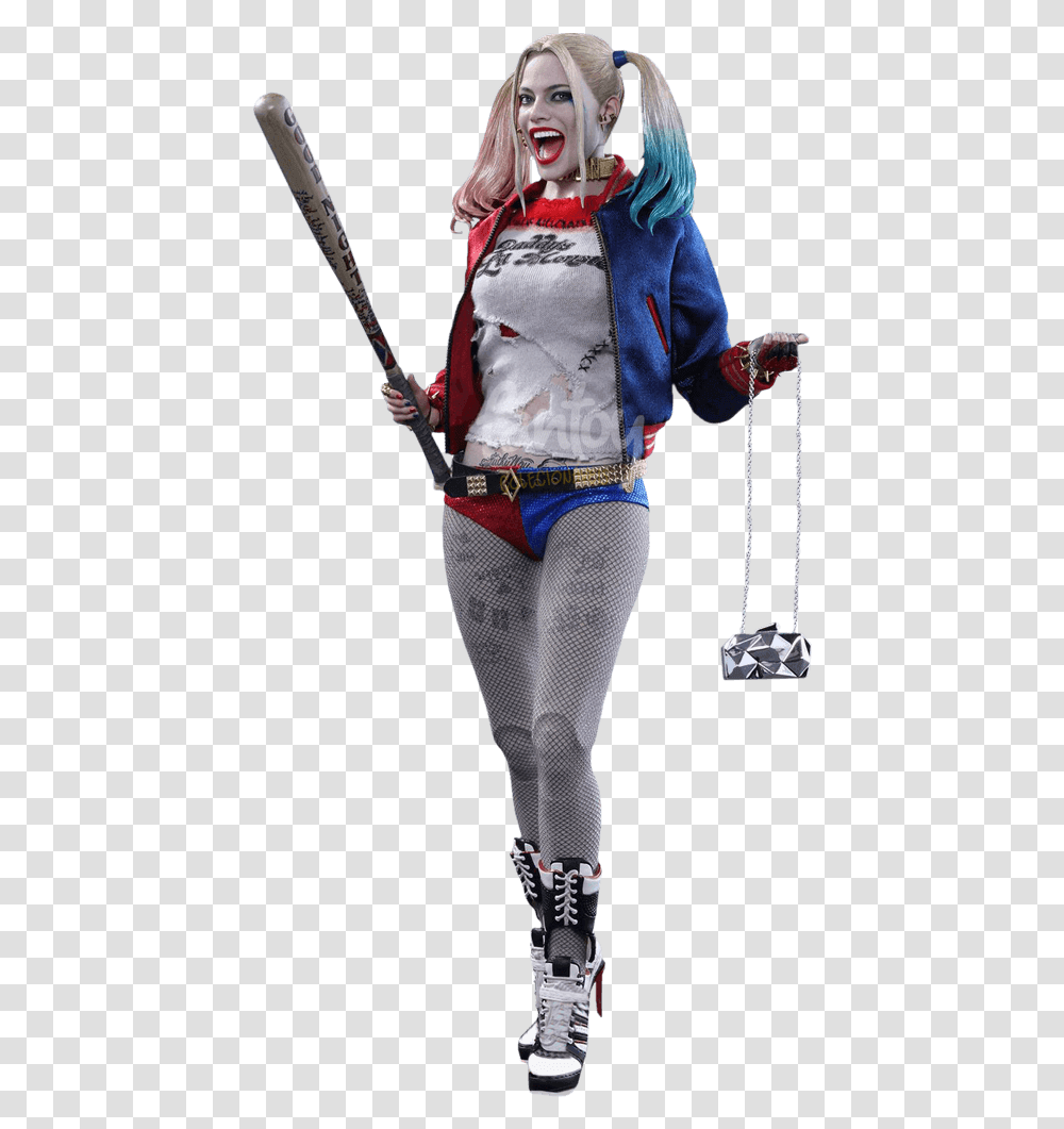 Harley Quinn Suicide Squad Hot Toys New Suicide Harley Quinn Margot Robbie, Person, Costume, Long Sleeve Transparent Png
