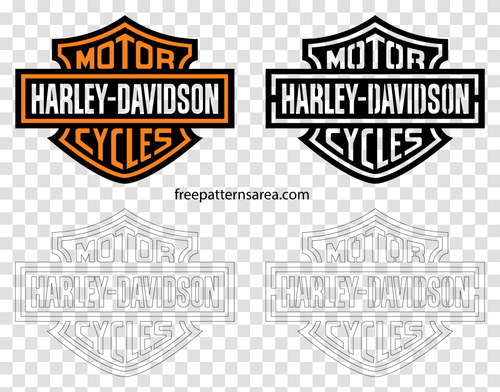 Harley Quinn Symbol Harley Davidson, Logo, Trademark, Badge Transparent Png