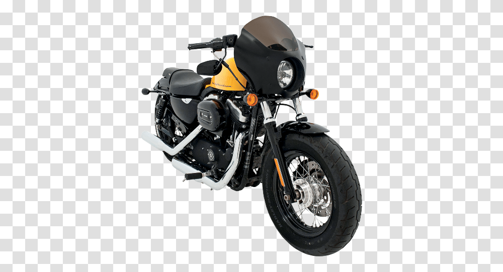Harley Sportster Xl 48 Cafe Racer Windshield, Motorcycle, Vehicle, Transportation, Machine Transparent Png