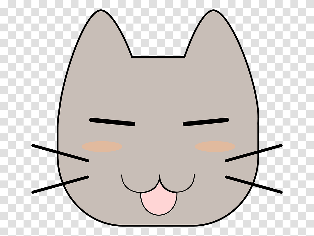 Harmful Cat Face Clipart Cartoon, Label, Head, Snout Transparent Png