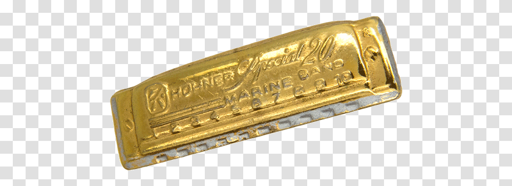 Harmonica Pin Gold Antique, Musical Instrument, Text Transparent Png