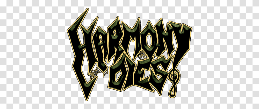 Harmony Dies Illustration, Text, Alphabet, Graffiti, Symbol Transparent Png