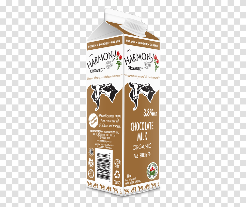 Harmony Organic Chocolate Milk, Advertisement, Poster, Flyer, Paper Transparent Png