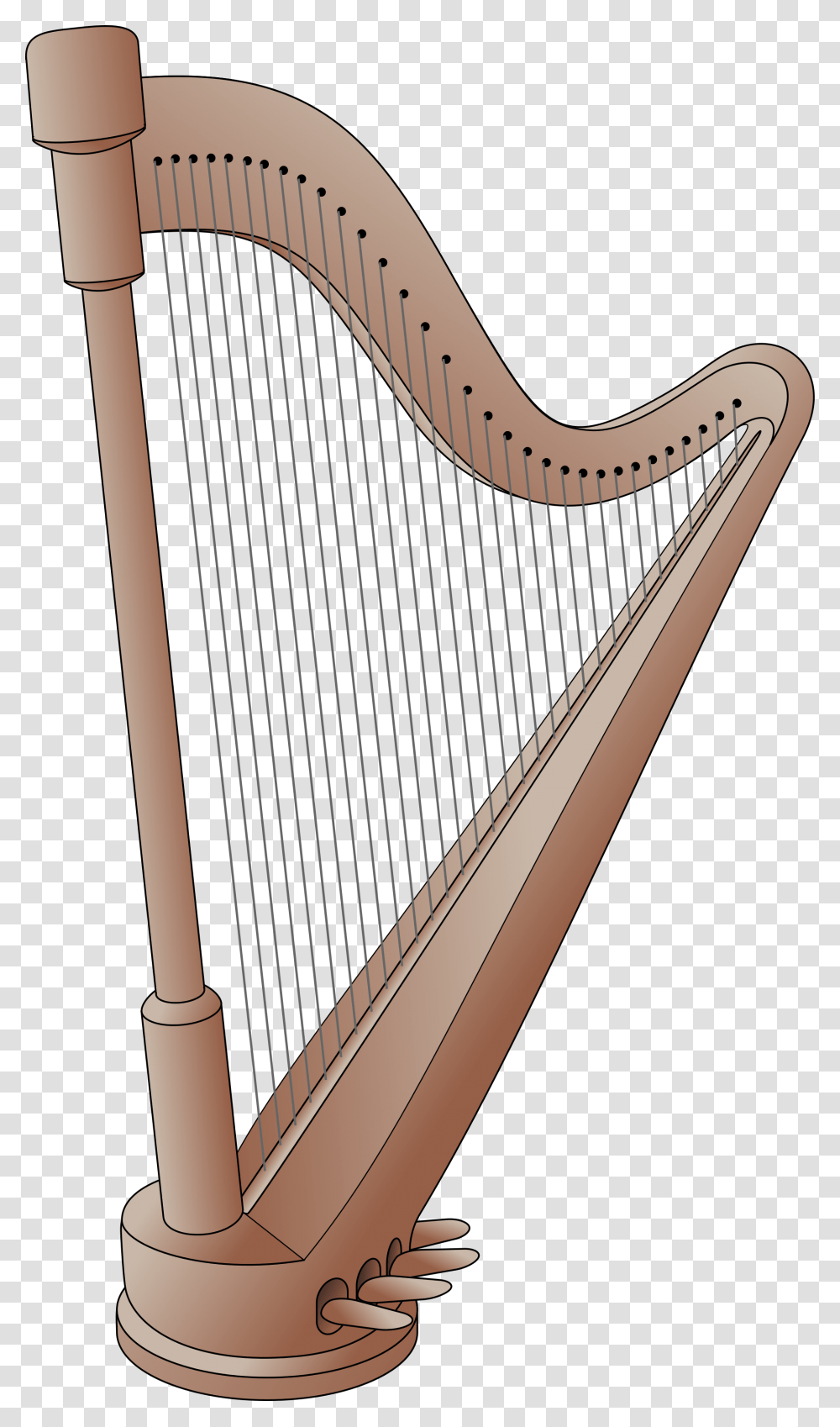 Harp Background, Musical Instrument Transparent Png