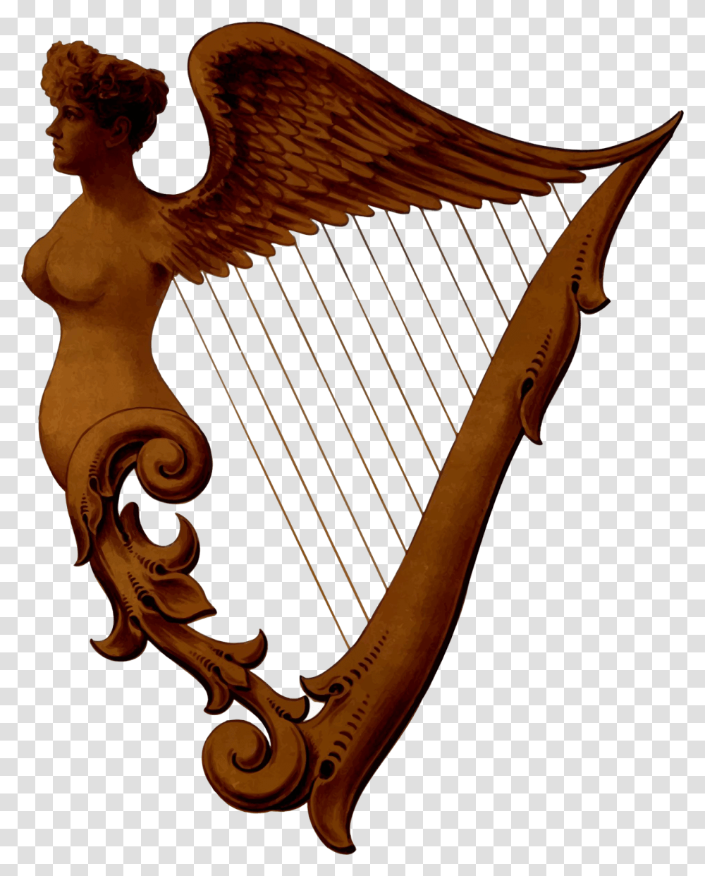 Harp Free Irish Harp, Musical Instrument, Axe, Tool, Lyre Transparent Png