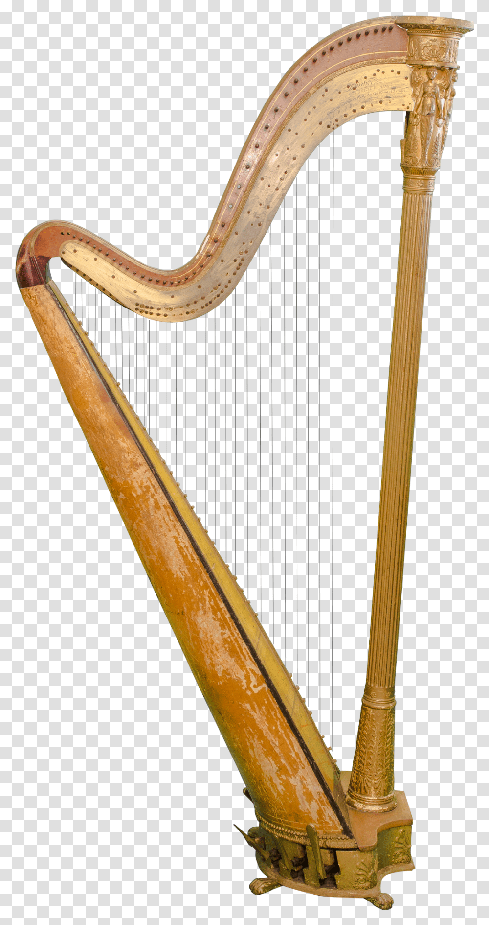Harp Images Free Download Musical Instruments Celtic Harp, Axe, Tool, Hammer, Wood Transparent Png