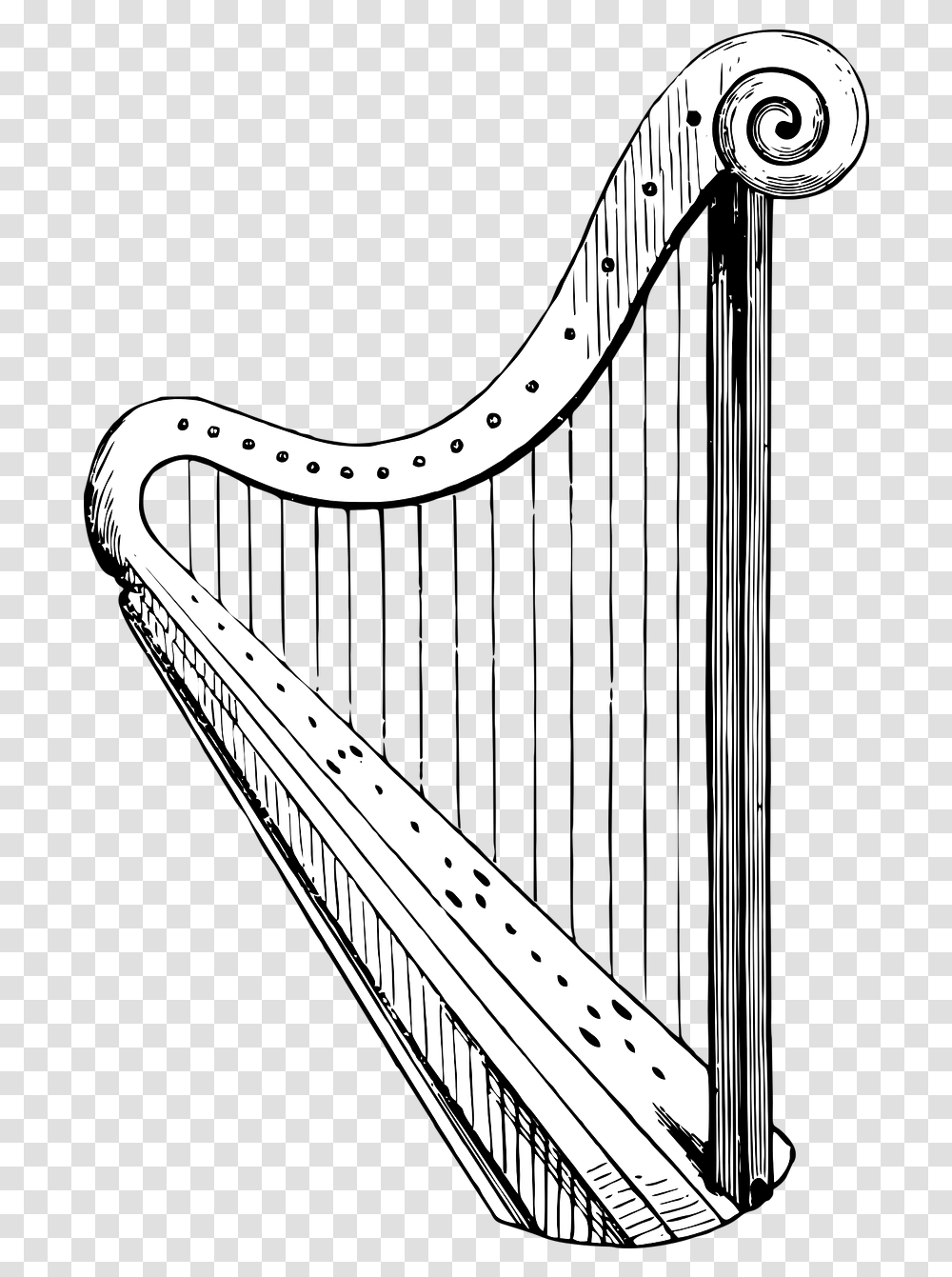 Harp Vintage Music Free Vector Graphic On Pixabay Arpa Vintage, Musical Instrument, Lyre, Leisure Activities Transparent Png