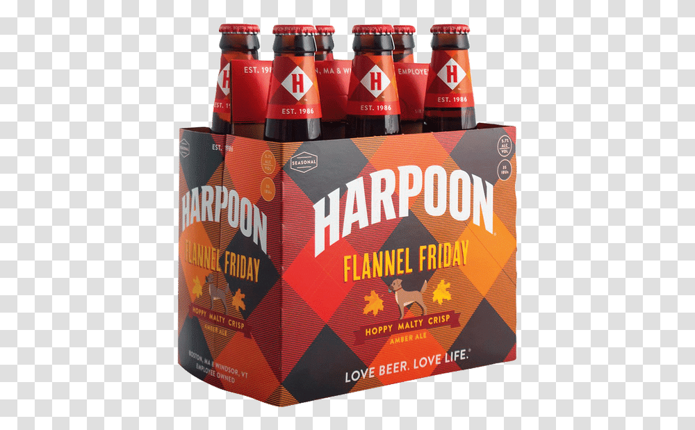 Harpoon Flannel Friday, Beer, Alcohol, Beverage, Drink Transparent Png